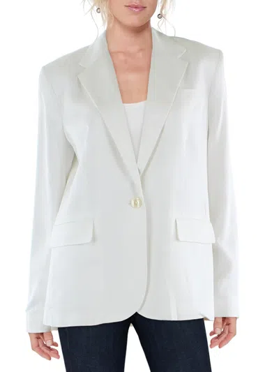 Lauren Ralph Lauren Womens Suit Separate Professional One-button Blazer In White