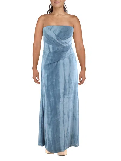 knee length dresses for ladies Luannie Halter Scarf Tie Maxi Dress Navy main image 0