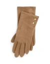 Ralph Lauren Lauren  Wool-blend Tech Gloves Woman Gloves Camel Size L Wool, Nylon, Cashmere In Beige