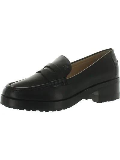 Lauren Ralph Lauren Wren 40mm Almond-toe Loafers In Black