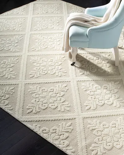 Ralph Lauren Wyatt Hand-tufted Rug, 8' X 10' In White