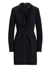 Ralph Lauren Zeenai Short Long Sleeve Cocktail Dress In Black