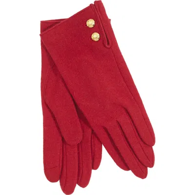 Lauren Ralplh Lauren 2 Button Cashmere Blend Touch Glove In Brown