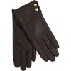 Lauren Ralplh Lauren Leather 2-button Touch Glove In Burgundy