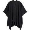 Lauren Ralplh Lauren Ruana With Shine Border In Black