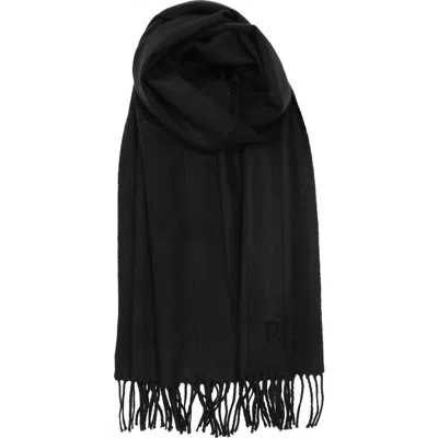 Lauren Ralplh Lauren Shine Pinstripe Scarf In Black