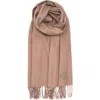 Lauren Ralplh Lauren Shine Pinstripe Scarf In Neutral