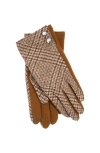 Lauren Ralplh Lauren Two Button Glove With Pattern Top In Brown