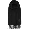 Lauren Ralplh Lauren Wool Cashmere Signature Woven In Black