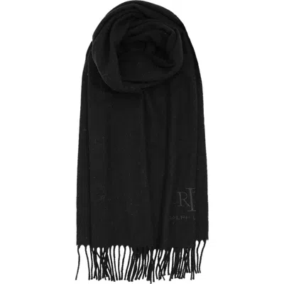 Lauren Ralplh Lauren Wool Cashmere Signature Woven In Black
