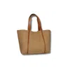 Lauren Reed Co Women's Neutrals The Paloma Nubuck Leather Tote Bag In Black