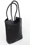 Lauren Reed Co Women's The Carmen Leather Tote Bag - Black In Black