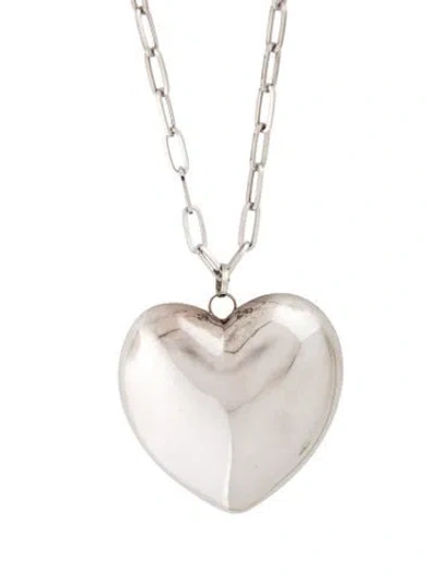 Pre-owned Lauren Rubinski 14k Heart Pendant Necklace, 36" In Multi