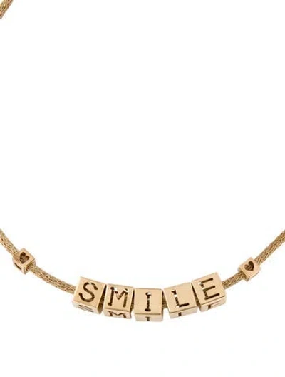 Pre-owned Lauren Rubinski 14k Smile Necklace, 27" In Multi