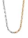 Lauren Rubinski 14k Yellow And White Gold Small Chain Necklace In Gold