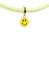 Lauren Rubinski 14k Yellow Gold Smiley Necklace In White