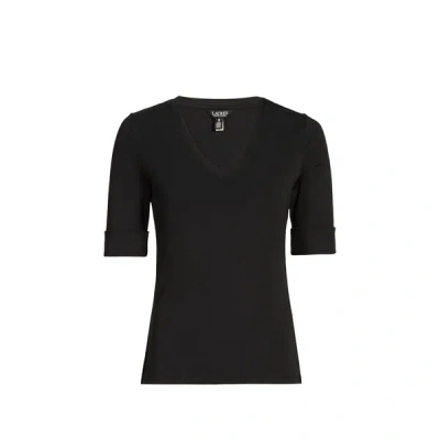 Laurèn T-shirt En Coton In Black