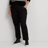 Lauren Woman Cotton Sateen Cargo Pant In Black