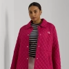Lauren Woman Diamond-quilted Jacket In Sport Pink