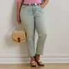 Lauren Woman Mid-rise Straight Ankle Jean In Stella Wash