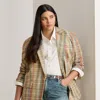 Lauren Woman Ralph Lauren Cotton Madras Blazer