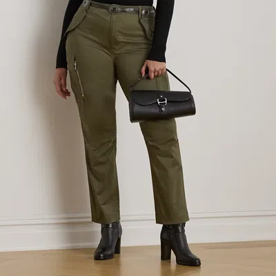 Lauren Woman Ralph Lauren Cotton Sateen Cargo Pant