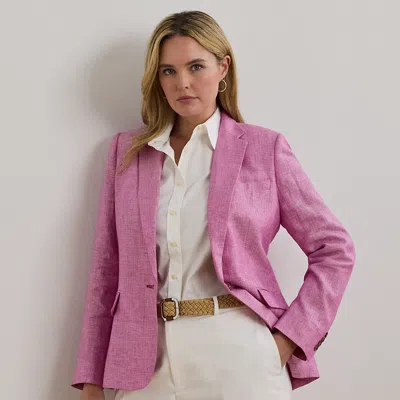 Lauren Woman Ralph Lauren Linen Herringbone Blazer