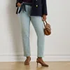 Lauren Woman Ralph Lauren Mid-rise Straight Ankle Jean