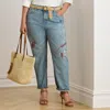 Lauren Woman Ralph Lauren Print Boyfriend Tapered Ankle Jean