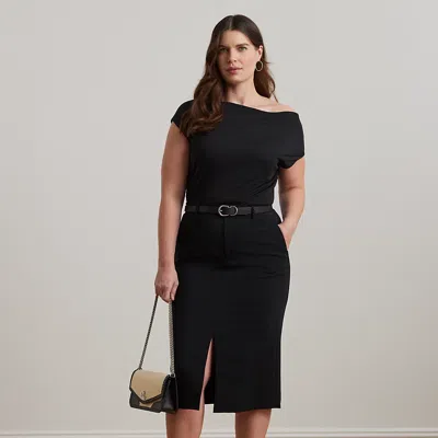 Lauren Woman Stretch Cady Pencil Skirt In Black