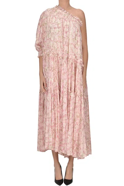 Laurence Bras Molly On Shoulder Dress In Pink