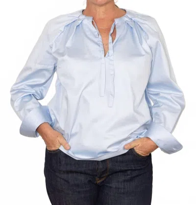 Laurence Bras Tom V-neck Blouse In Blue
