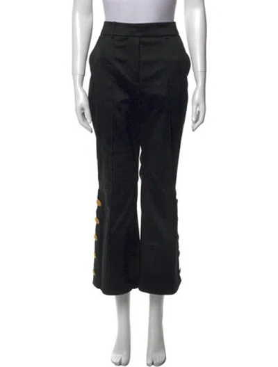 Pre-owned Laurence Bras Wide Leg Pants In Black