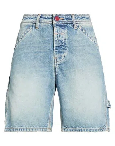 Laurence Bras Woman Denim Shorts Blue Size 27 Cotton