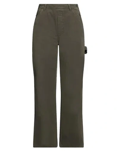 Laurence Bras Woman Jeans Military Green Size 25 Cotton