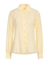 Laurence Bras Woman Shirt Yellow Size 8 Cotton, Viscose In Yellow