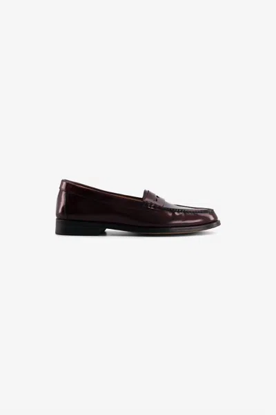 Laurence Bras Women's Eton Loafer In Burgundy