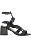 Laurence Dacade 70mm Leather Sandals In Black