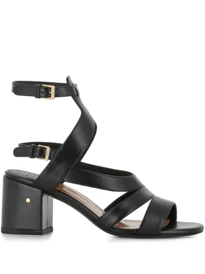 Laurence Dacade 70mm Leather Sandals In Black