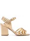 Laurence Dacade Camila 85mm Leather Sandals In Gold