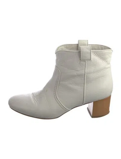 Pre-owned Laurence Dacade Leather Boots In White