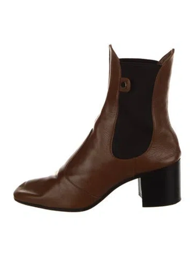 Pre-owned Laurence Dacade Leather Chelsea Boots In Brown