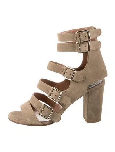 Pre-owned Laurence Dacade Leather Gladiator Sandals In Green