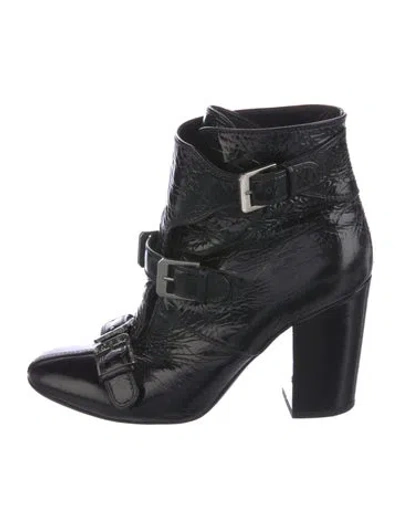 Pre-owned Laurence Dacade Leather Lace-up Boots In Black