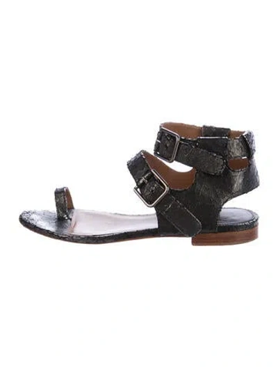 Pre-owned Laurence Dacade Leather Sandals In Black