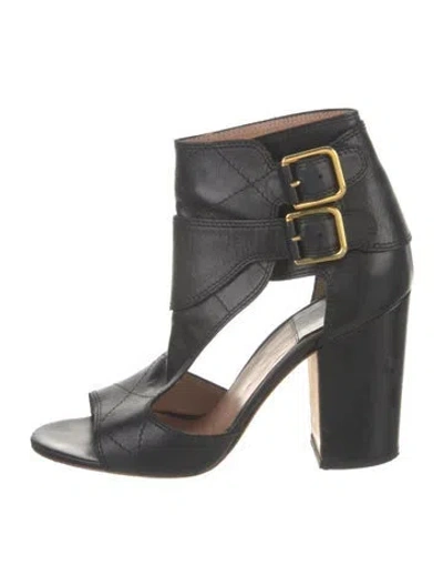 Pre-owned Laurence Dacade Leather Sandals In Black