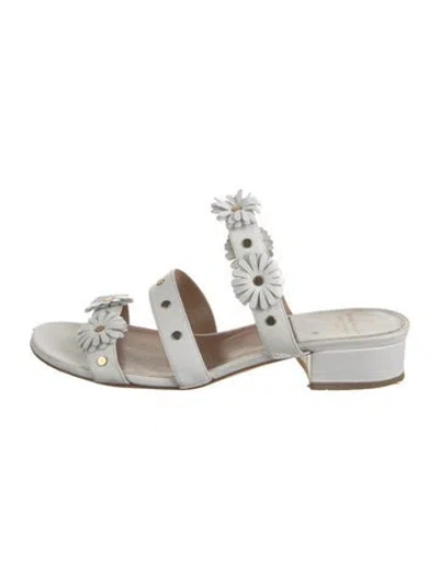 Pre-owned Laurence Dacade Leather Slides In White