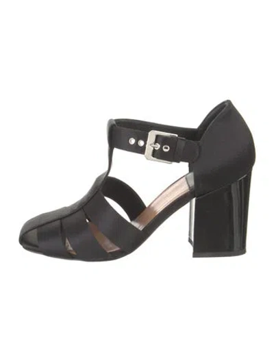 Pre-owned Laurence Dacade Leather T-strap Pumps In Black