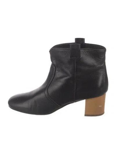 Pre-owned Laurence Dacade Leather Western Boots In Black