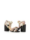 Laurence Dacade Sandal Camila In Nero/multicolor